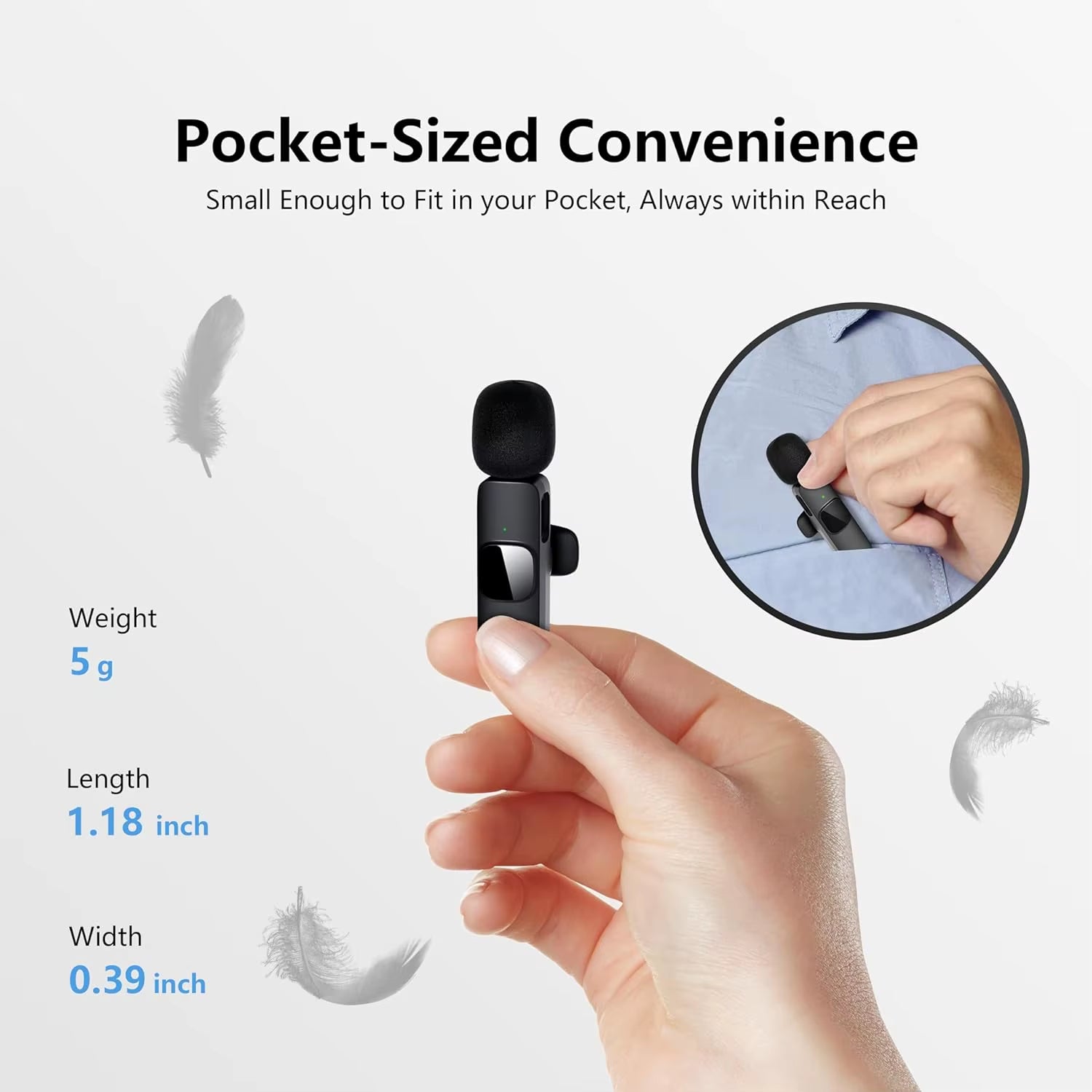 Upgrade Your Audio Experience with Our New Wireless Lavalier Microphone - Perfect for iPhone, iPad, and Live Gaming!