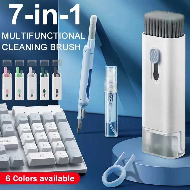 Ultimate 7-in-1 Keyboard and Earphone Cleaning Kit - Perfect for Headsets and Keyboards!