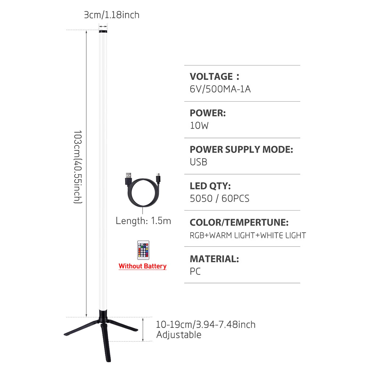 Transform Your Space with the LED USB RGBIC Smart Corner Floor Lamp - App & Remote Control for Customizable Colors and Effects