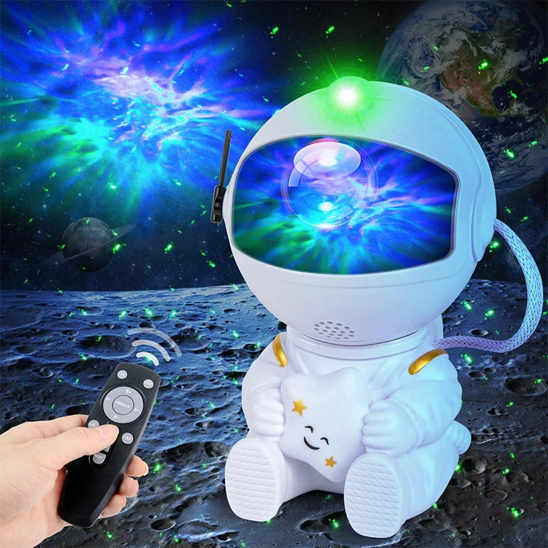 Transform Your Space with the Astronaut Galaxy Projector - Enchanting Starry Night Light with Nebula Effects and Remote Control, Perfect Gift for Kids and Space Enthusiasts