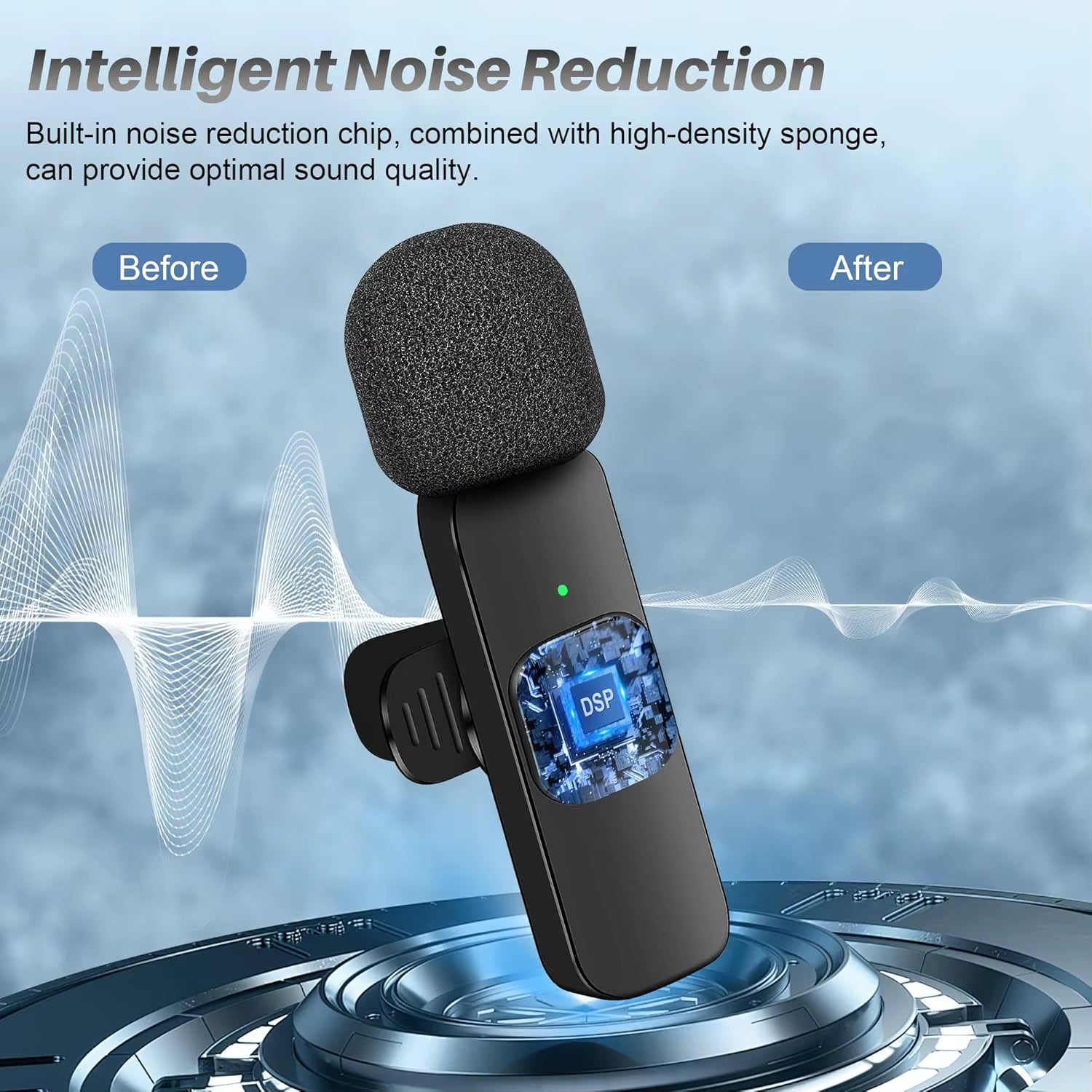 Upgrade Your Audio Experience with Our New Wireless Lavalier Microphone - Perfect for iPhone, iPad, and Live Gaming!